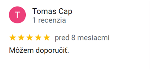 Recenzia zákazníka na služby AVrental